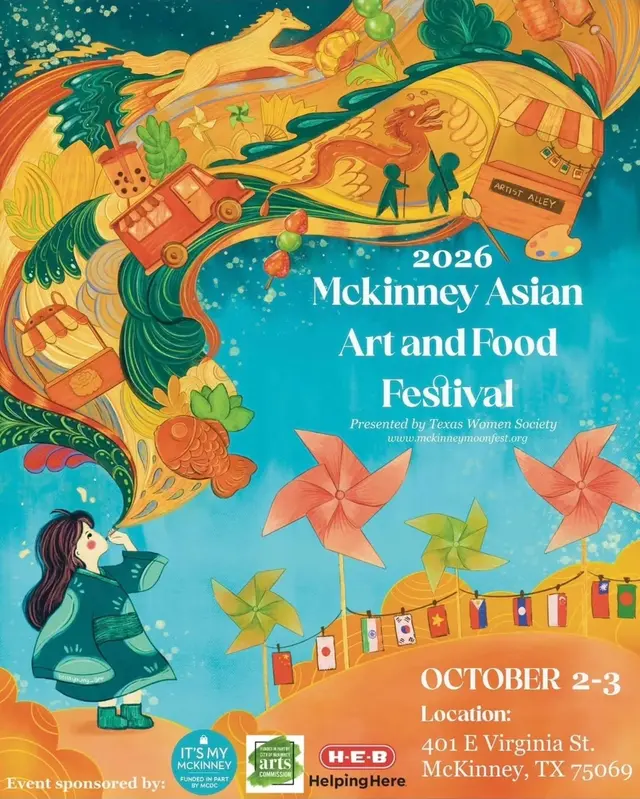 ** NEW DATES** Friday, October 9th - 5 p.m. to 9 p.m. Saturday, October 10th - 11 a.m. to 8 p.m. McKinney Asian Art and Food Festival presented by Texas Women Society Celebrate Asian culture through f