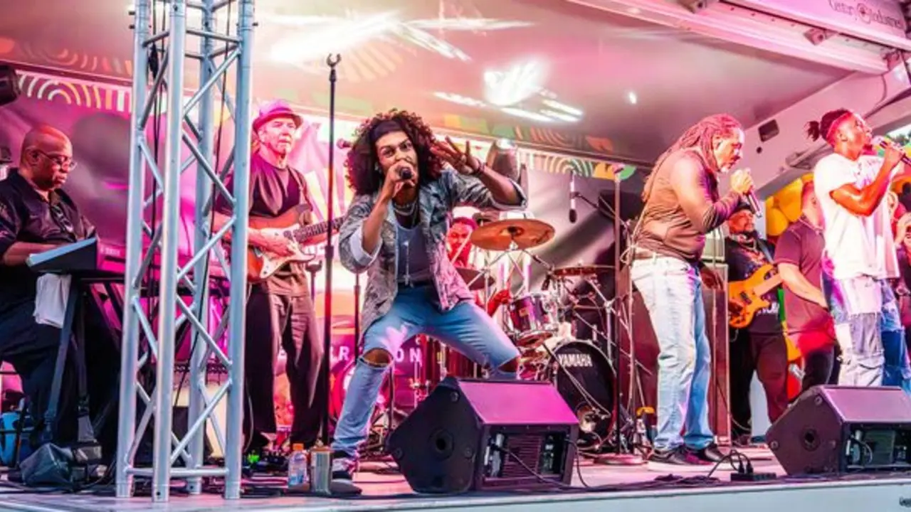 Live entertainment on the square