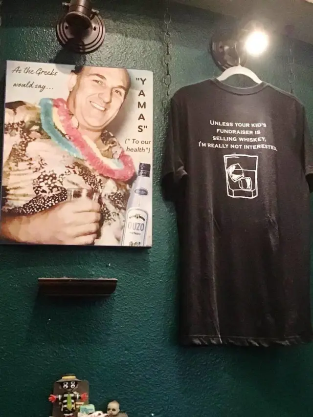 The Pub - photo and T shirt honoring owner's dad