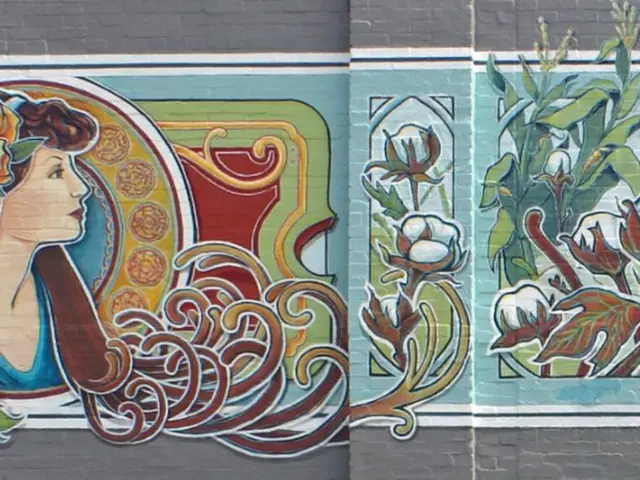 McKinney Mural on the Cadillac Pizza building